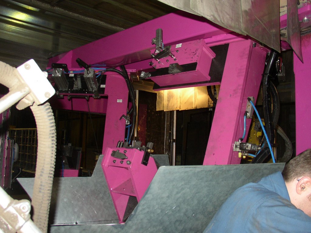 Halle de préparation - intérieur de cabine en activité