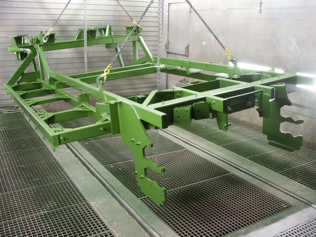 Châssis mécano-soudé en cabine de finition