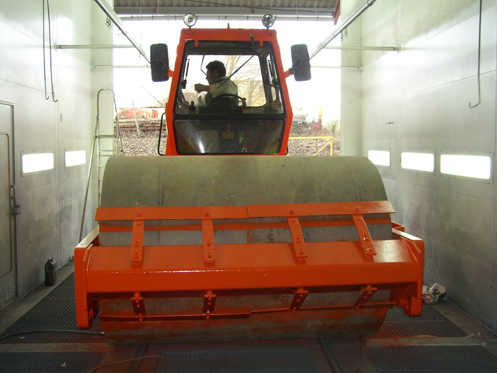Compacteur en cabine de peinture